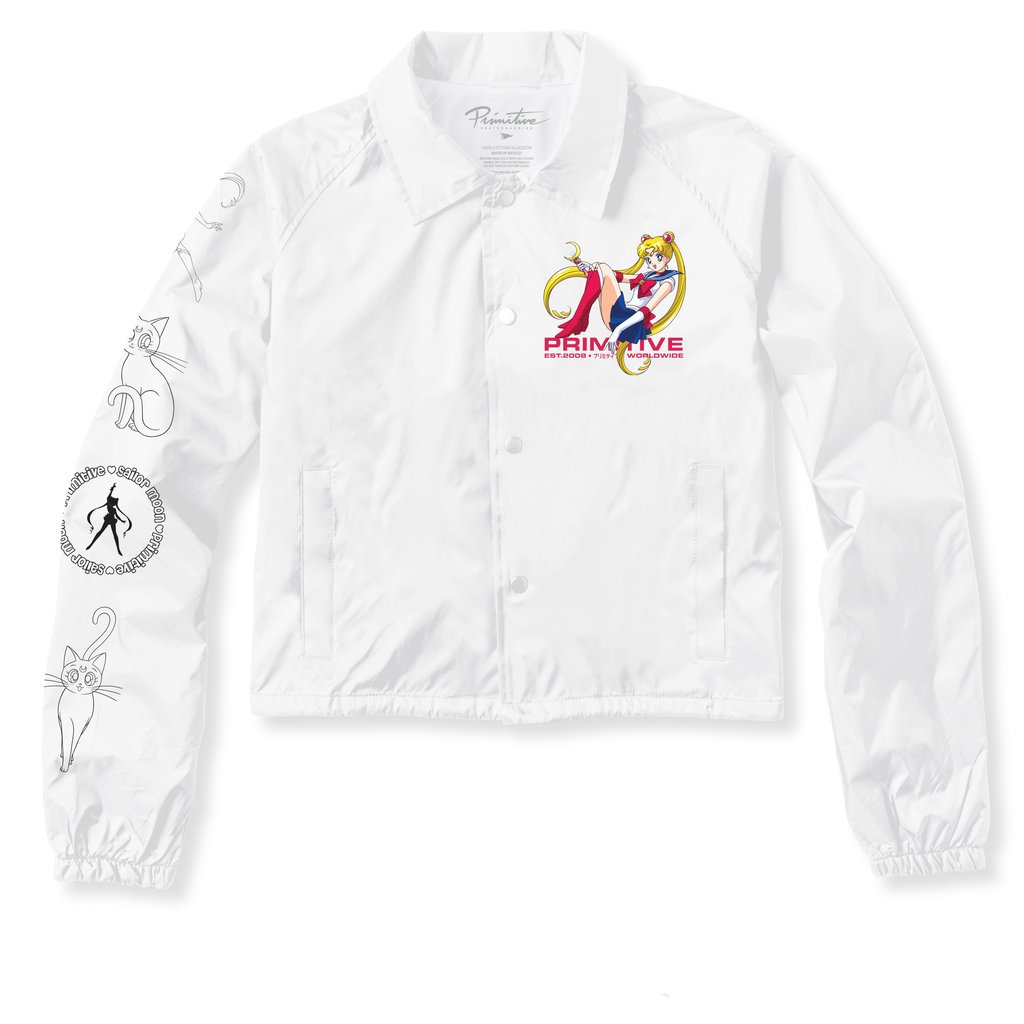 Primitive x Sailor Moon Crop Coaches Jacket