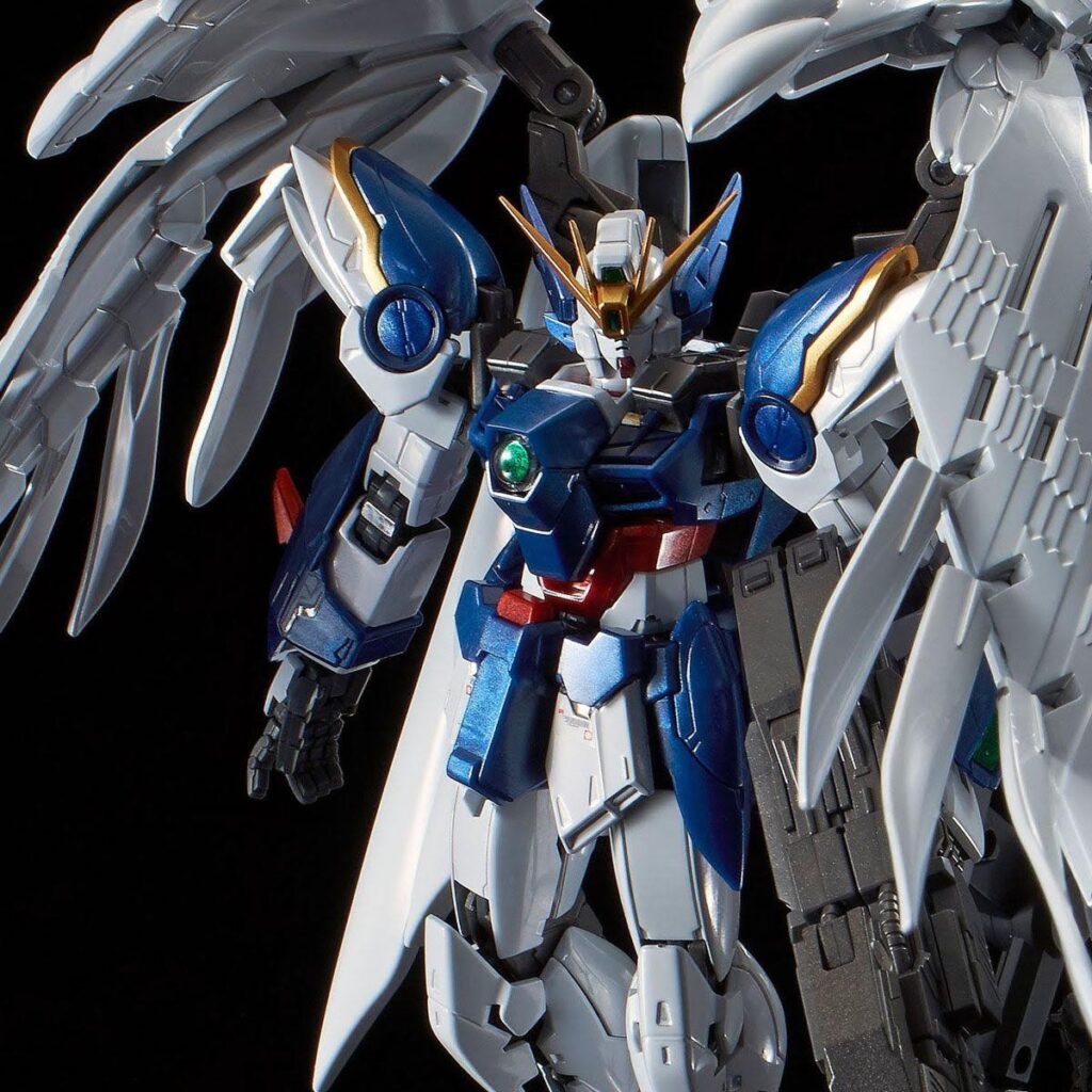 RG 1/144 Wing Gundam Zero EW & Drei Zwerg (Titanium Finish) Gunpla 2021