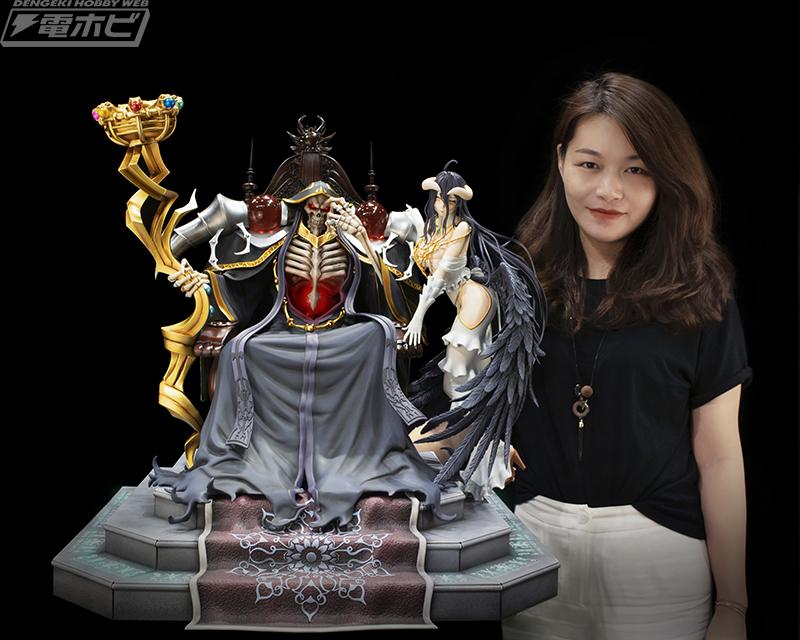 Kadokawa x Acme Ainz Ooal Gown & Albedo 1/4 Scale Overlord Statue