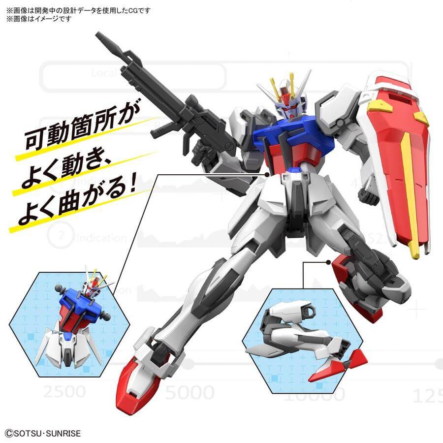 Entry Grade 1/144 Strike Gundam Model Kit Mobile Suit Gundam Seed