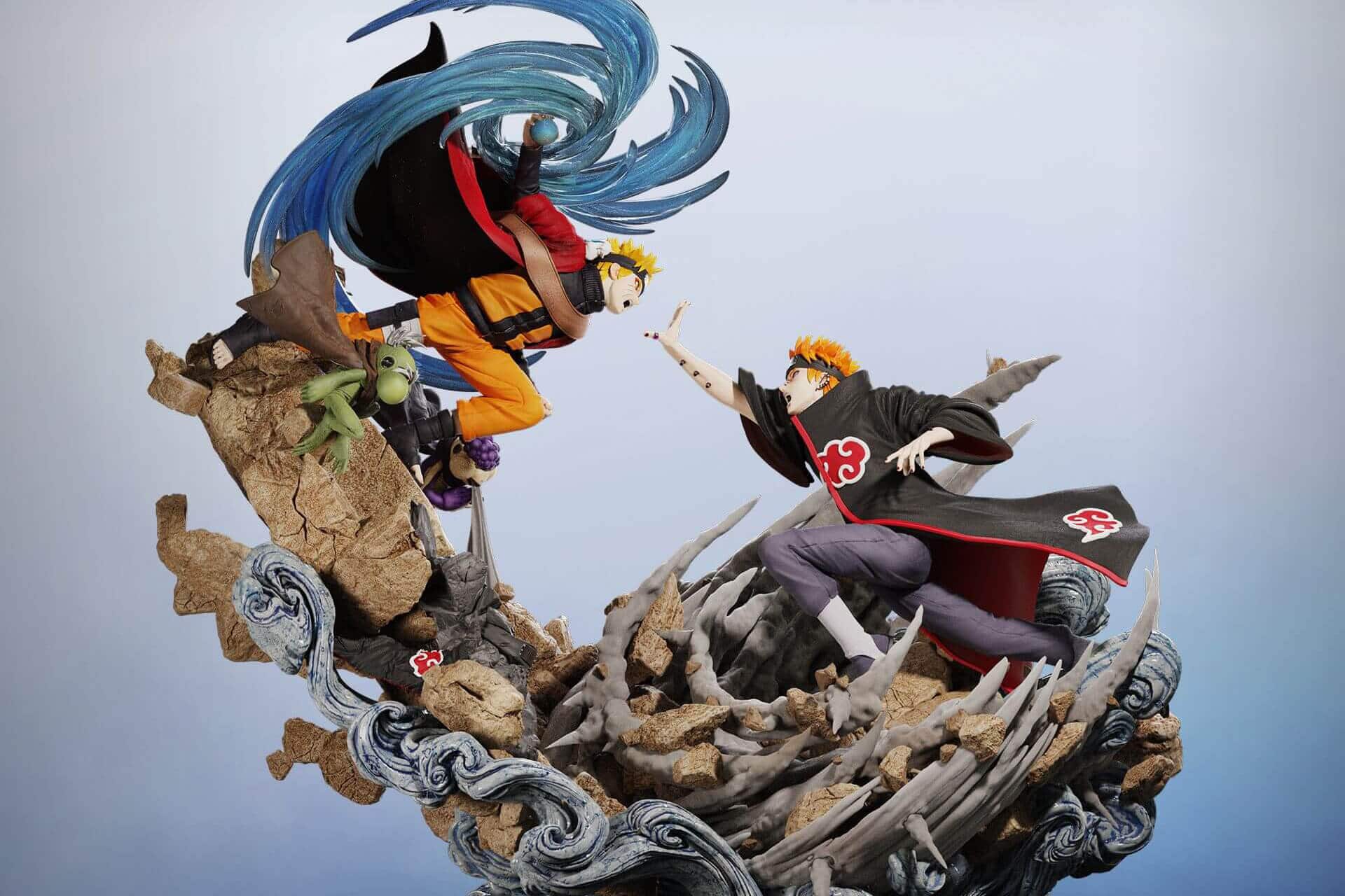 Figurama Reveal 1st Naruto Shippuden Statue of Naruto vs Pain