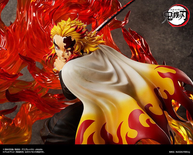 FREEing Rengoku Figure Complete Edition Demon Slayer Figure