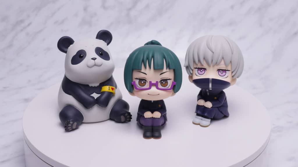 Jujutsu Kaisen Look Up Figures of Maki, Toge, and Panda