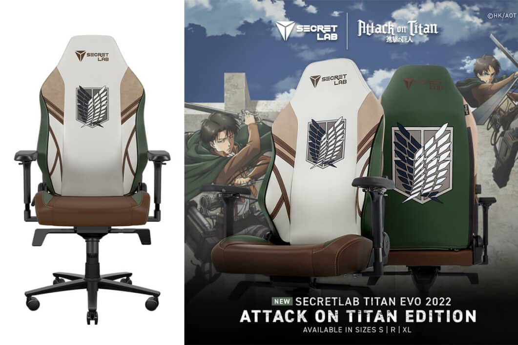 Secretlab Unveil TITAN Evo 2022 Attack on Titan Gaming Chair