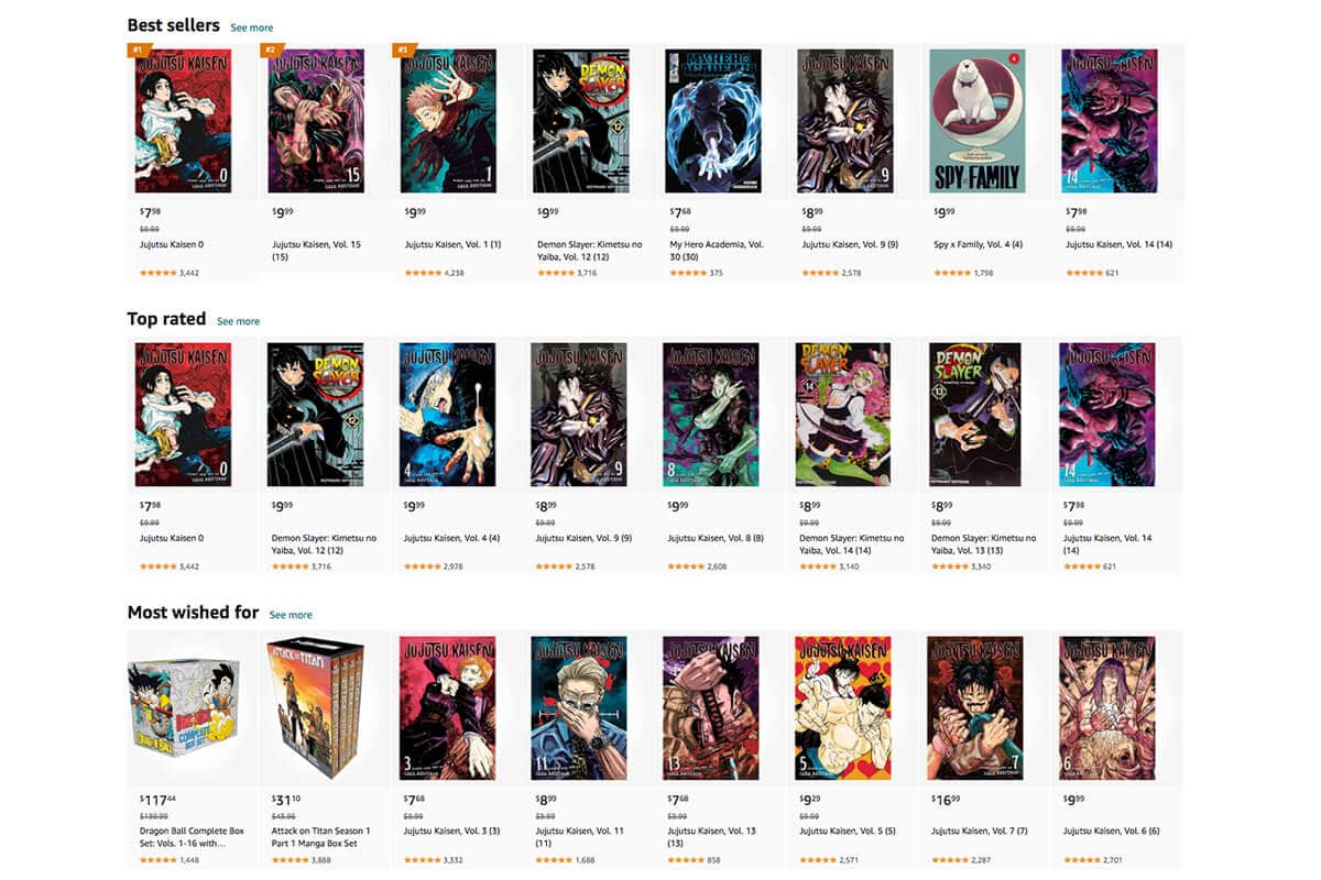 Where to Buy Manga - Amazon Manga