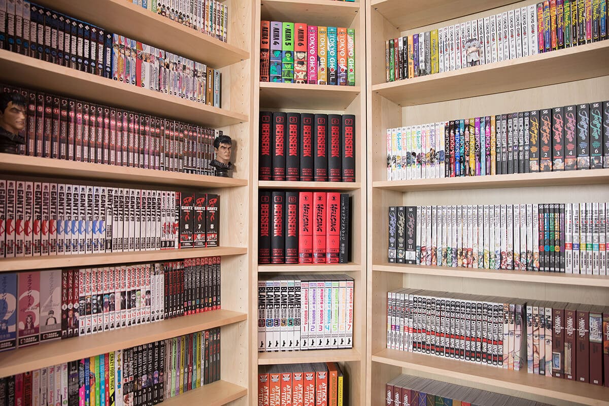 How to Display and Care For Manga - Manga Bookshelves