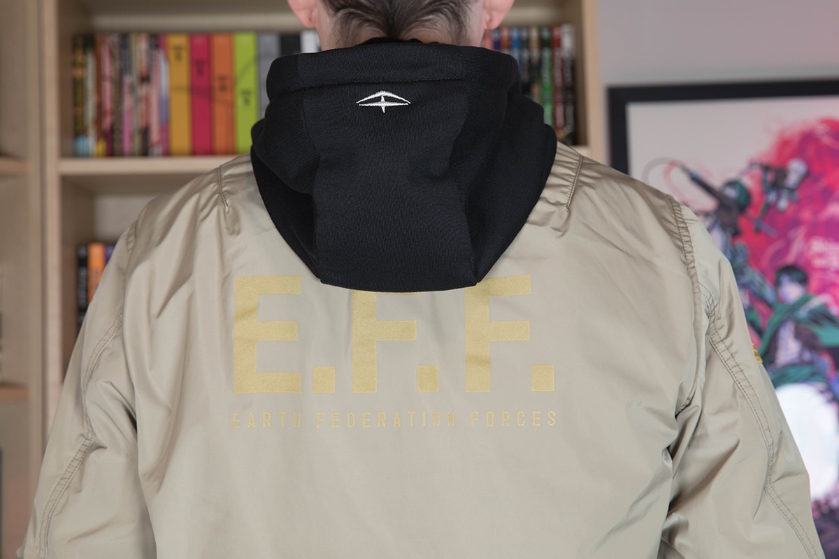 Mobile Suit Gundam Hathaway STRICT-G x Alpha Industries E.F.F. Jacket