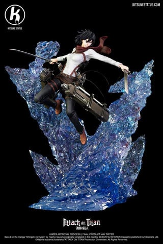 Kitsune Mikasa Ackerman Attack on Titan Statue