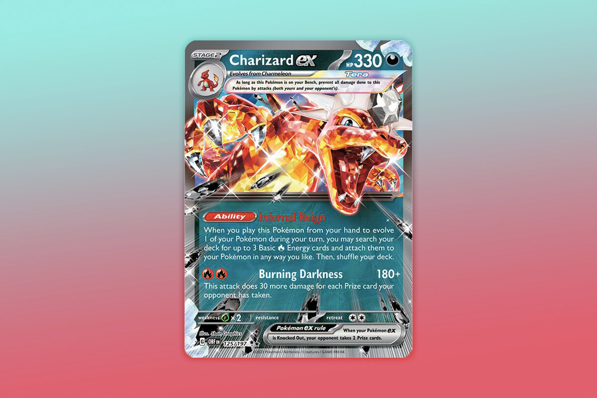 Charizard ex (125/197) Most Expensive Obsidian Flames Cards