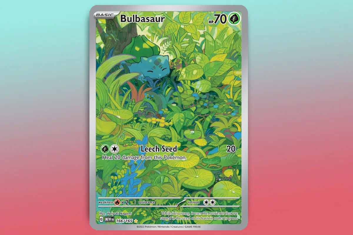 Most Valuable Pokemon 151 Cards - Bulbasaur Illustration Rare 166/165